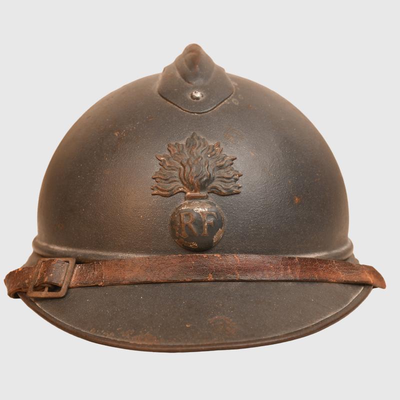 FRENCH WWI INFANTRY HORIZON BLUE ADRIAN HELMET.