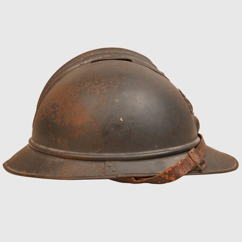 FRENCH WWI INFANTRY HORIZON BLUE ADRIAN HELMET.
