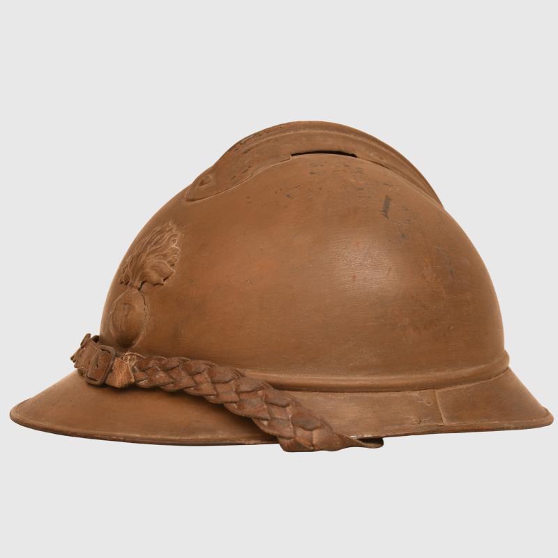 FRENCH WWI COLONIAL INFANTRY ADRIAN HELMET.