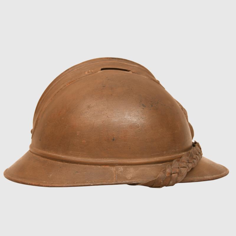 FRENCH WWI COLONIAL INFANTRY ADRIAN HELMET.