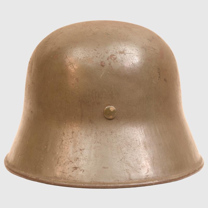 GERMAN WWII M.16 DOUBLE DECAL AUSTRIAN TRANSITIONAL HELMET.