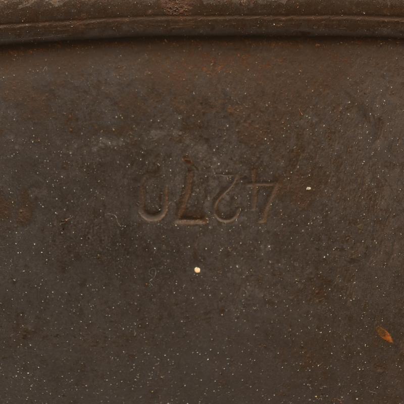GERMAN WWII LUFTWAFFE M.35 EARLY DECAL COMBAT HELMET.