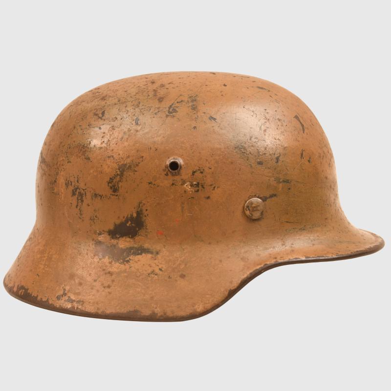 GERMAN WWII LUFTWAFFE TROPICAL M.35 COMBAT HELMET.
