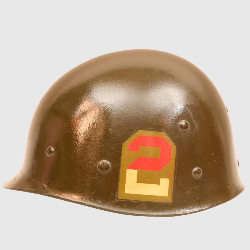 US WWII M1 HELMET LINER IDENTIFIED.