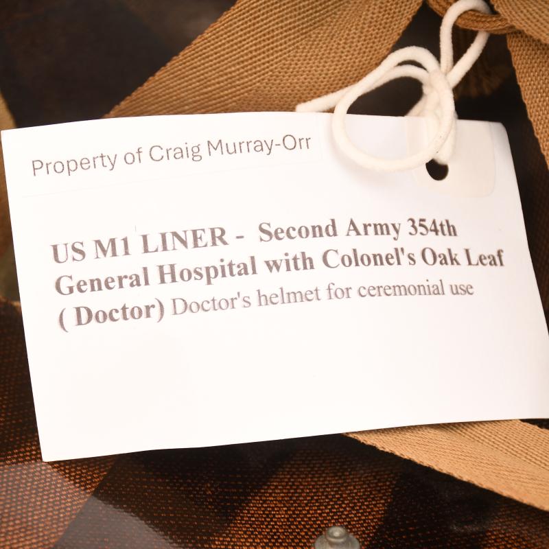 US WWII M1 HELMET LINER IDENTIFIED.