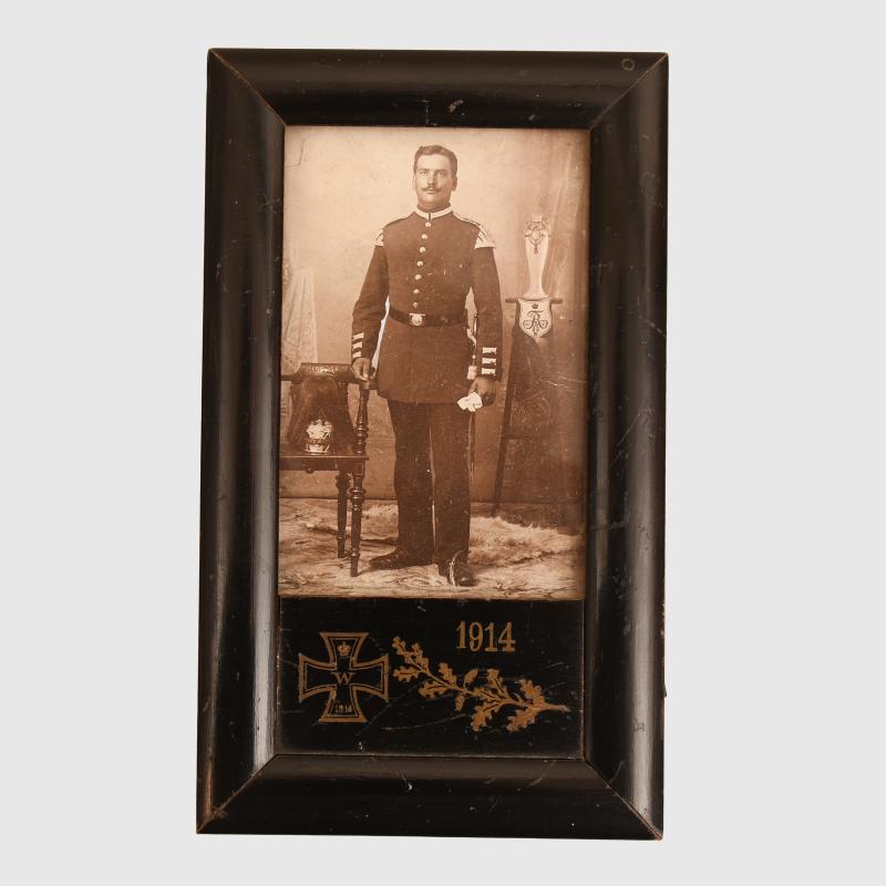 GERMAN WWI FRAMED PORTRAIT PHOTOGRAPH.