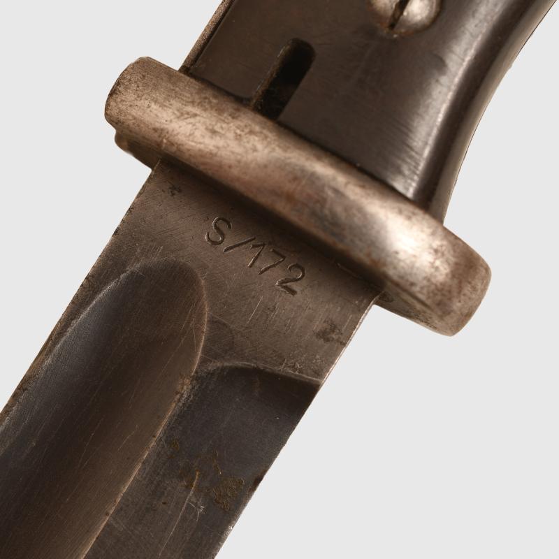 GERMAN WWII K98 MATCHED NUMBER BAYONET & FROG.