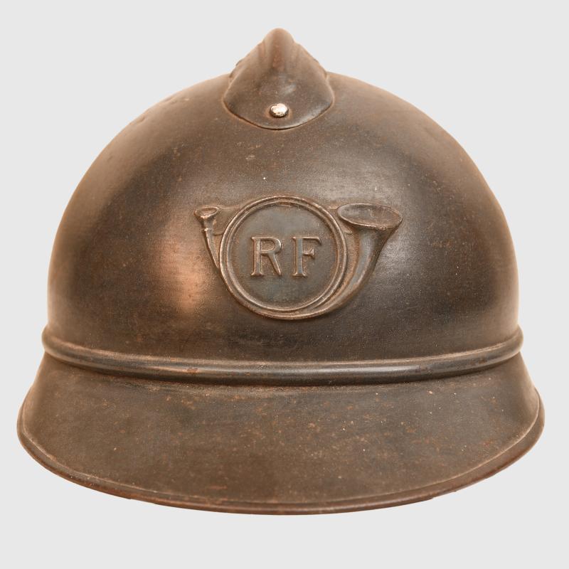 FRENCH WWI CHASSEURS HELMET.