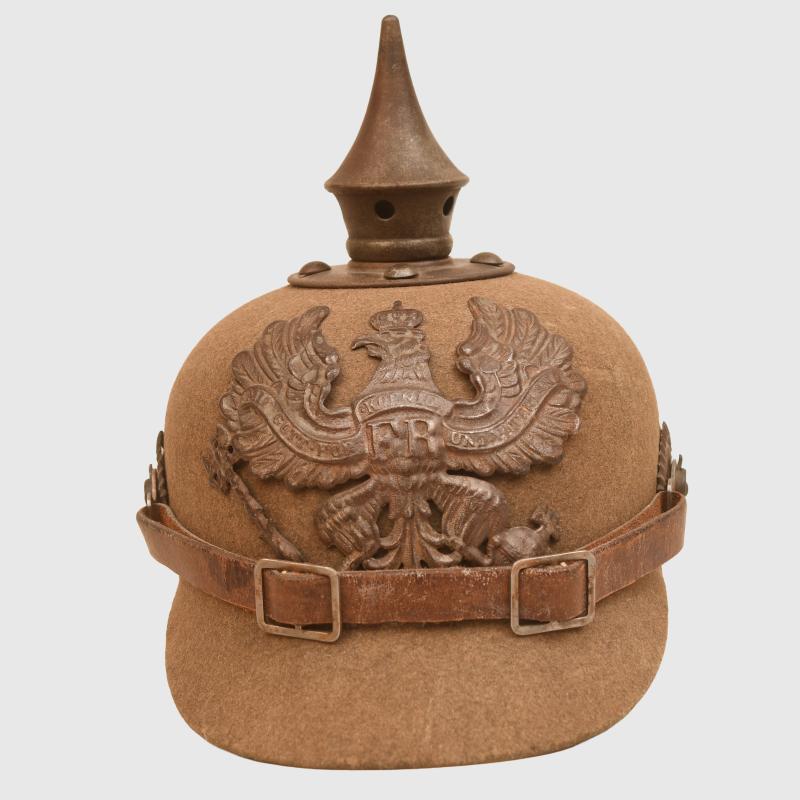 GERMAN WWI PRUSSIAN FELT PICKELHAUBE.