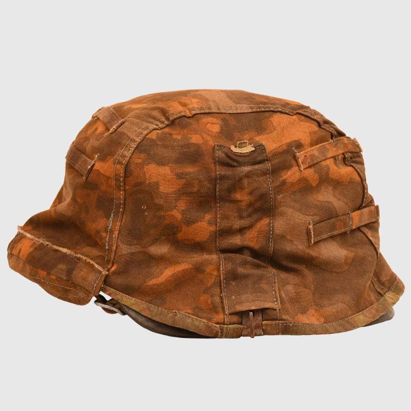 GERMAN WWII WAFFEN SS BLURRED EDGE HELMET COVER.