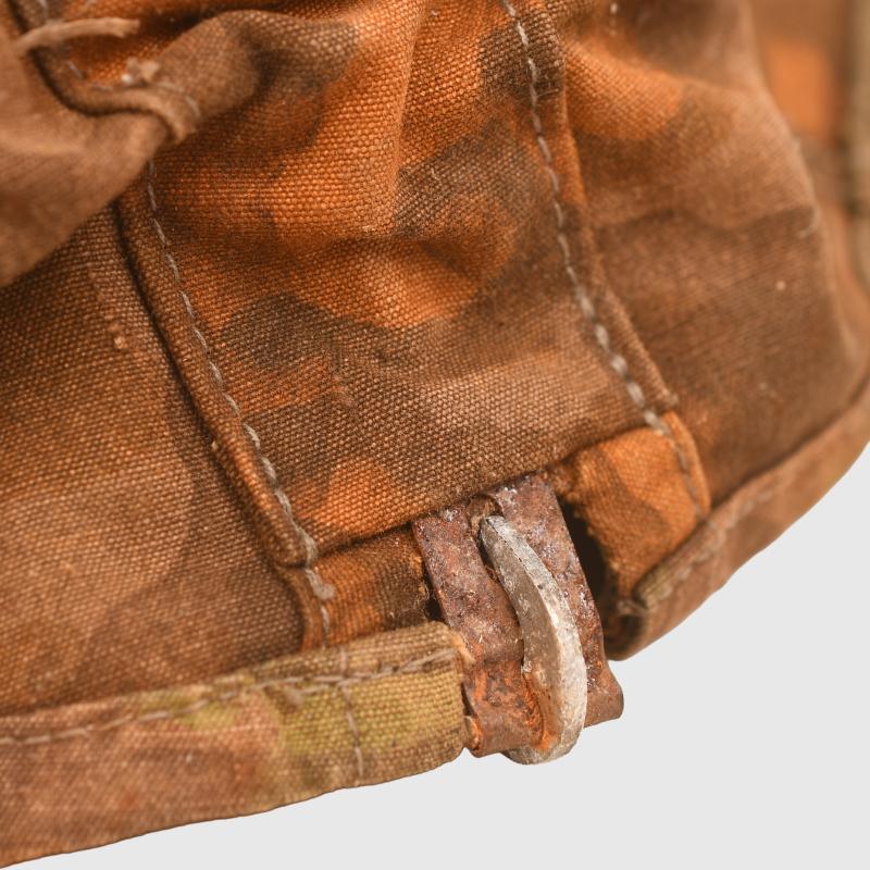 GERMAN WWII WAFFEN SS BLURRED EDGE HELMET COVER.
