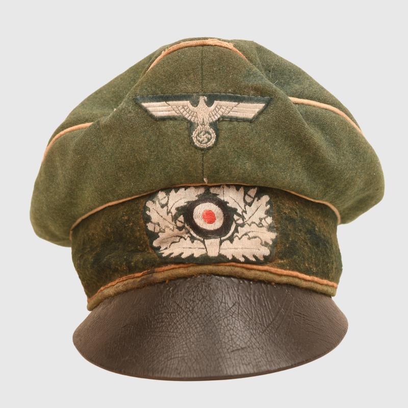 GERMAN WWII INFANTRY OFFICERS CRUSHER CAP.