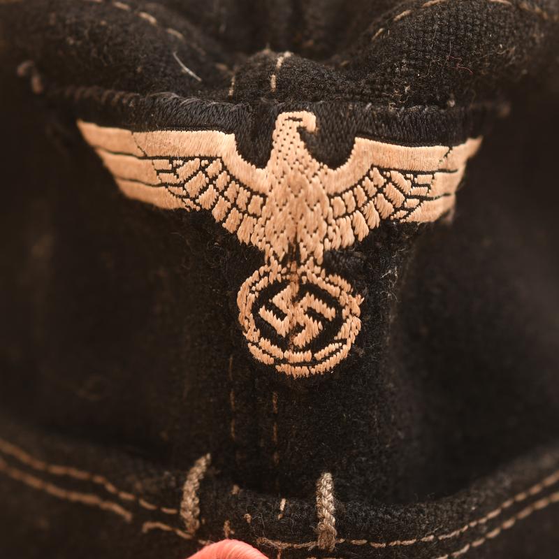 GERMAN WWII PANZER ENLISTED RANKS OVERSEAS CAP.