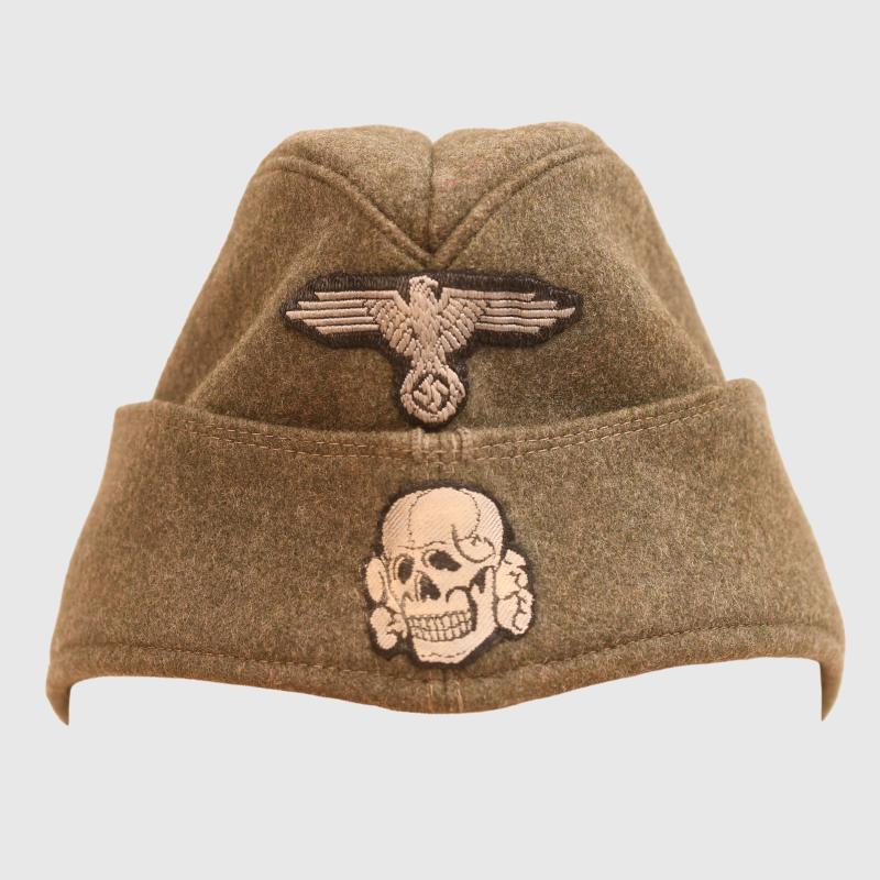 GERMAN WWII WAFFEN SS ENLISTED RANKS OVERSEAS CAP.