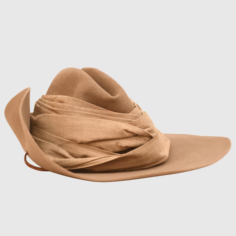 BRITISH WWII STAFF COLONELS TROPICAL SLOUCH HAT.