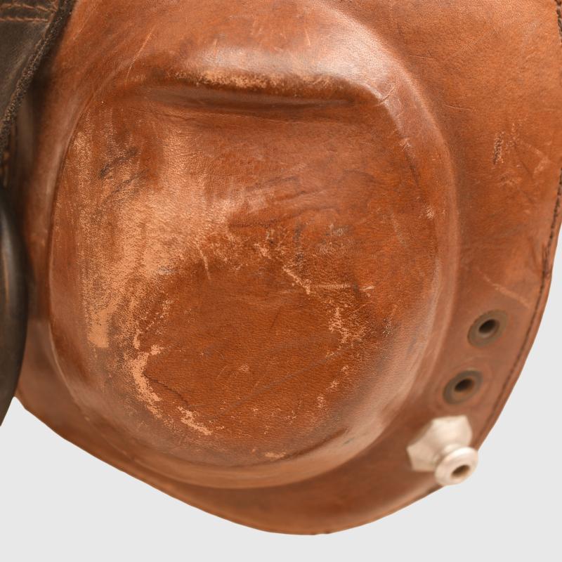 GERMAN WWII LUFTWAFFE SUMMER NETTING FLYING HELMET.