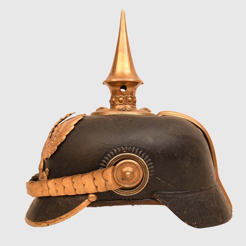 GERMAN WWI PRUSSIAN LANDWEHR OFFICERS PICKELHAUBE.
