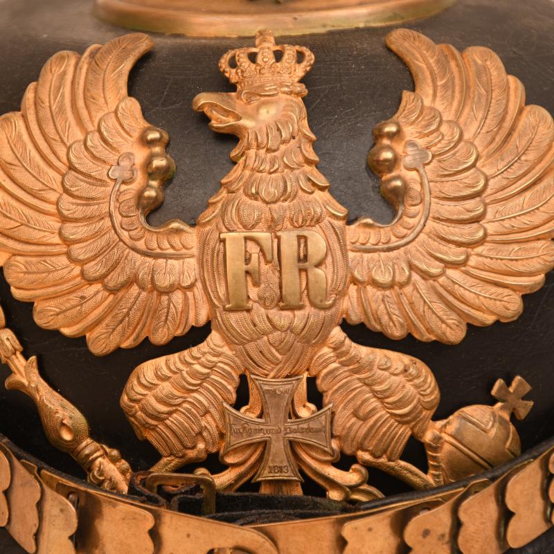 GERMAN WWI PRUSSIAN LANDWEHR OFFICERS PICKELHAUBE.