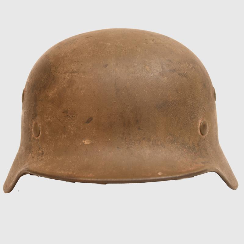 GERMAN WWII NAVY M.40 SINGLE DECAL CAMOUFLAGE HELMET.