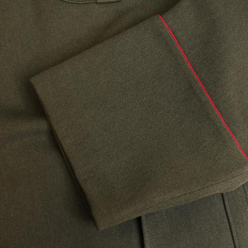 GERMAN WWII ARMY VETERINANY PIPED SERVICE TUNIC AND BREECHES.
