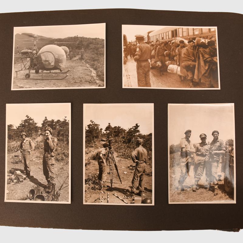 BRITISH POST WWII KOREAN WAR PHOTOGRAPH ALBUM.