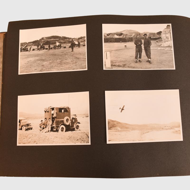 BRITISH POST WWII KOREAN WAR PHOTOGRAPH ALBUM.