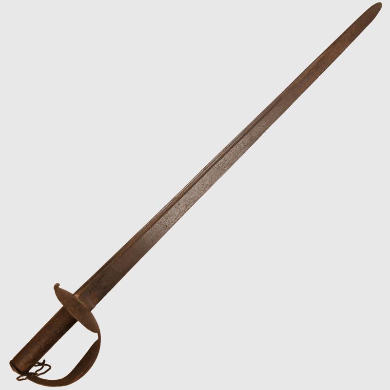 BRITISH PRE 1914 GEORGEAN PERIOD NAVAL CUTLASS AS OF THE TYPE USED AT THE BATTLE OF TRAFALGAR.