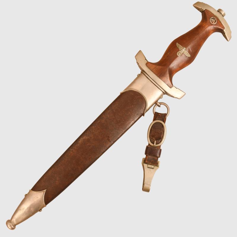 GERMAN WWII SA MANS DAGGER WITH ERASED ROHM INSCRIPTION.