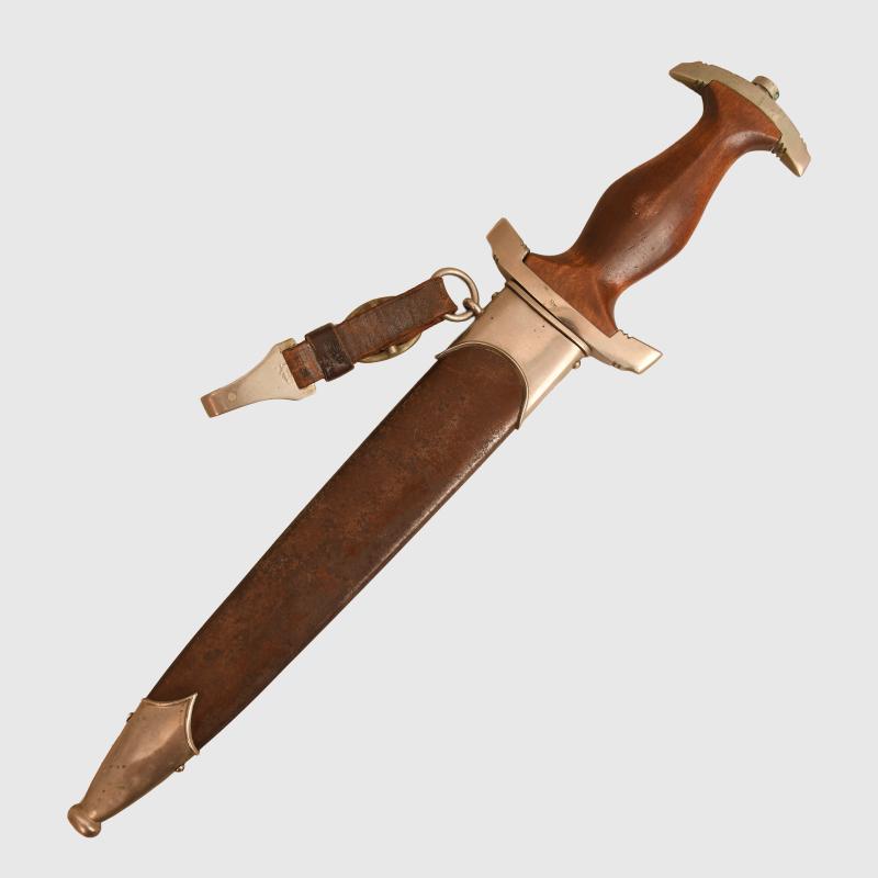 GERMAN WWII SA MANS DAGGER WITH ERASED ROHM INSCRIPTION.