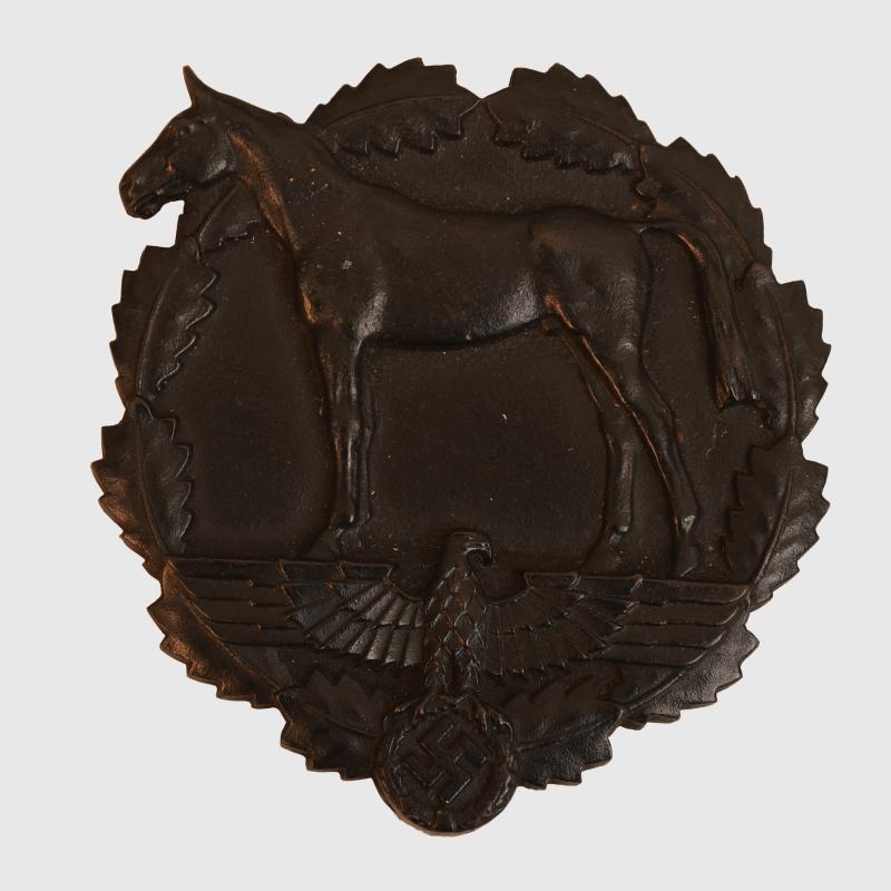 GERMAN WWII SA RIDING PLAQUE.