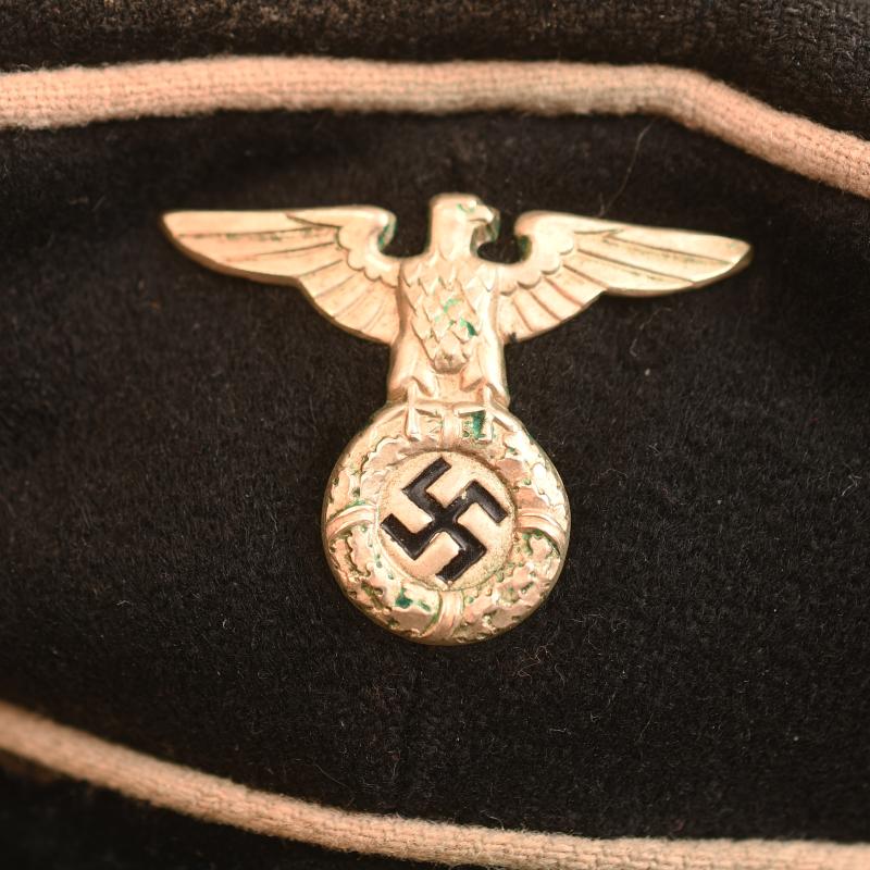 GERMAN WWII EARLY ALLGEMEINE SS OFFICERS CRUSHER CAP.