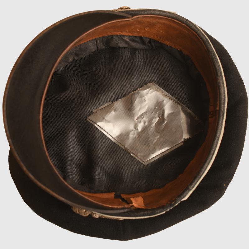 GERMAN WWII EARLY ALLGEMEINE SS OFFICERS CRUSHER CAP.
