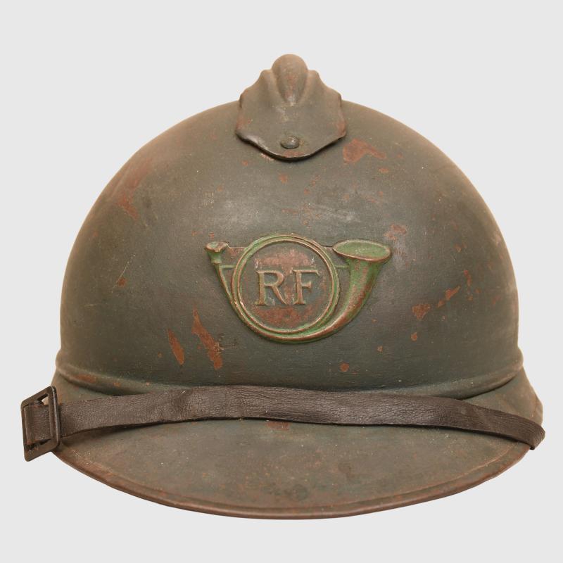 FRENCH WWI CHASSEURS ADRIAN HELMET.