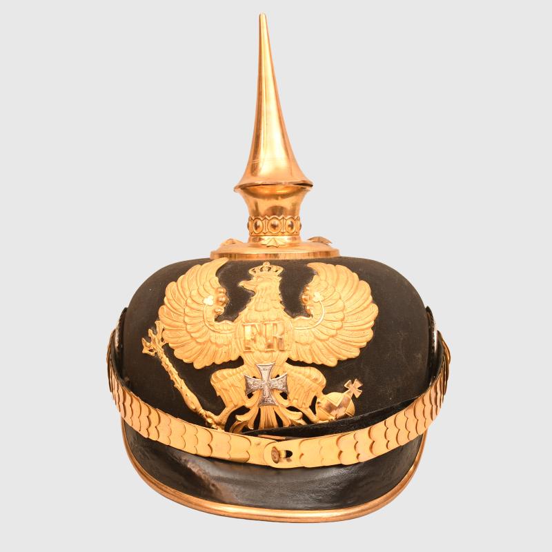 GERMAN WWI PRUSSIAN RESERVE MEDICAL OFFICERS PICKELHAUBE.
