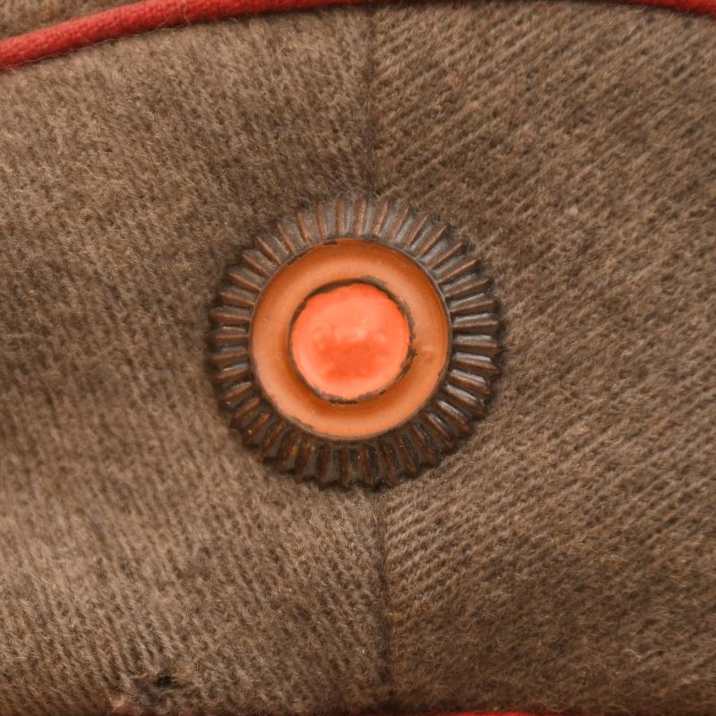 GERMAN WWI ARMY NCO VISOR CAP WITH CAMOUFLAGE CENTRE BAND.