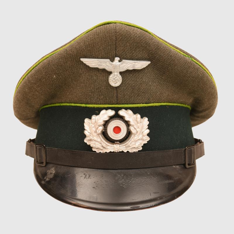 GERMAN WWII ARMY PANZER GRENADIER NCO/ENLISTED MANS VISOR CAP.