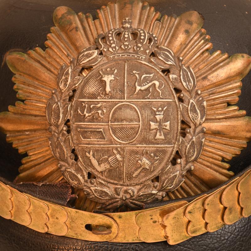 GERMAN WWI MECKLENBURG SCHWERIN INFANTRY OFFICERS HELMET.