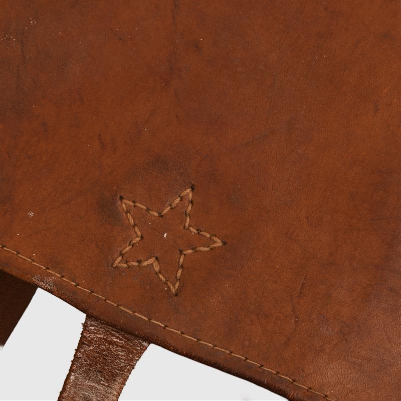 JAPANESE WWII OFFICERS OR NCO LEATHER AND CANVAS BACK PACK.