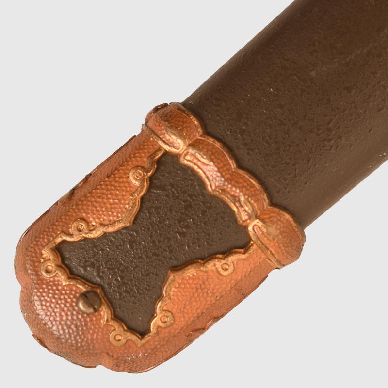 JAPANESE WWII MILITARY KATANA SWORD FITTINGS.