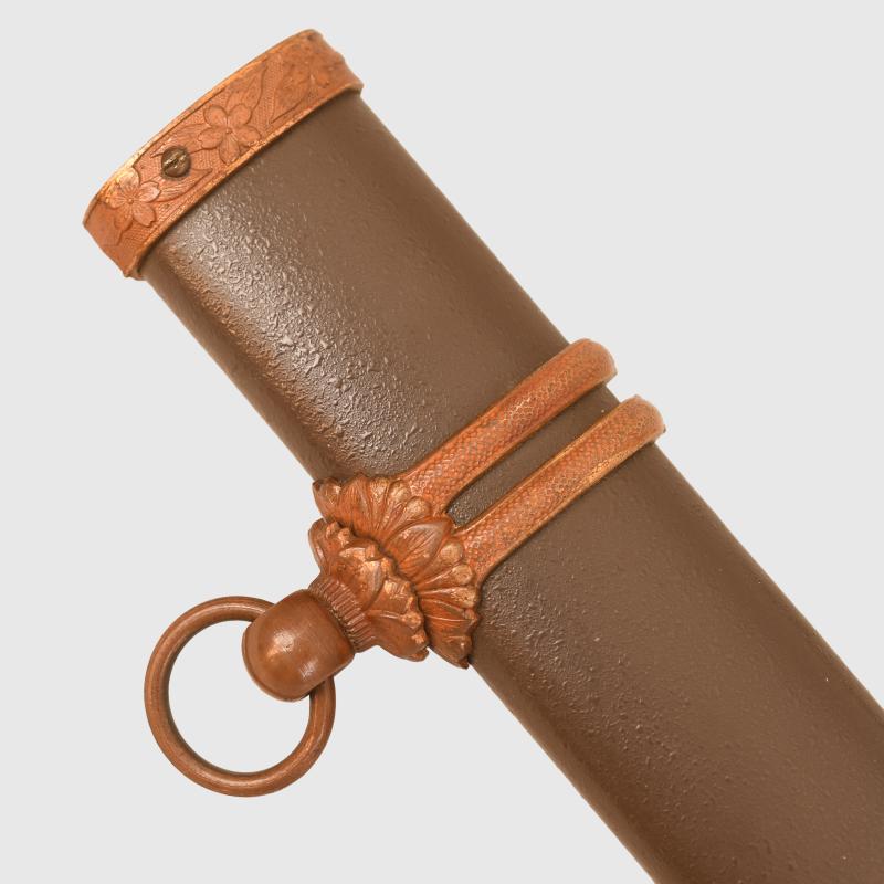 JAPANESE WWII MILITARY KATANA SWORD FITTINGS.