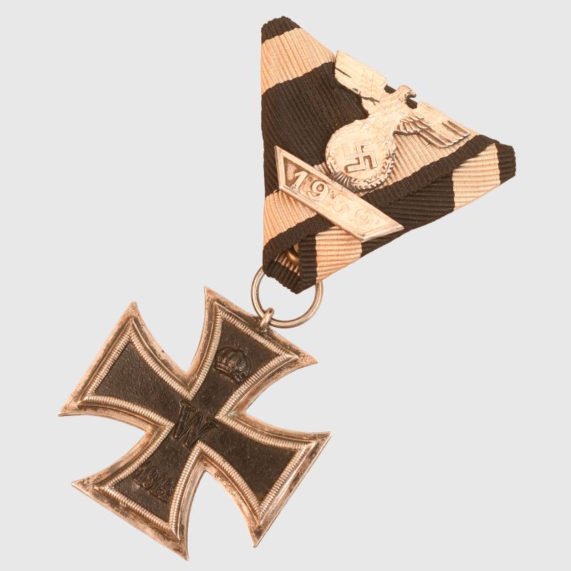 GERMAN WWII BAR TO THE IRON CROSS SECOND CLASS OF WWI