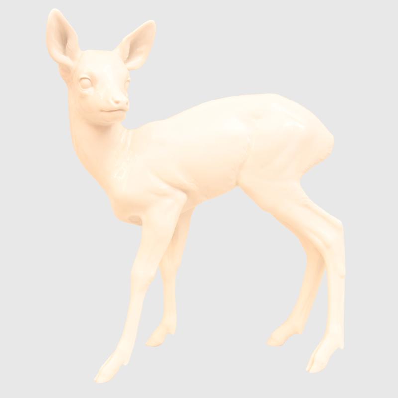 GERMAN WWII ALLACH STANDING FAWN.