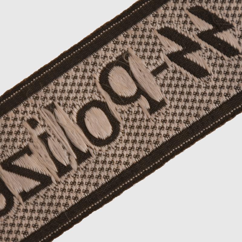 GERMAN WWII SS POLICE DIVISION BEVO WOVEN CUFF TITLE.