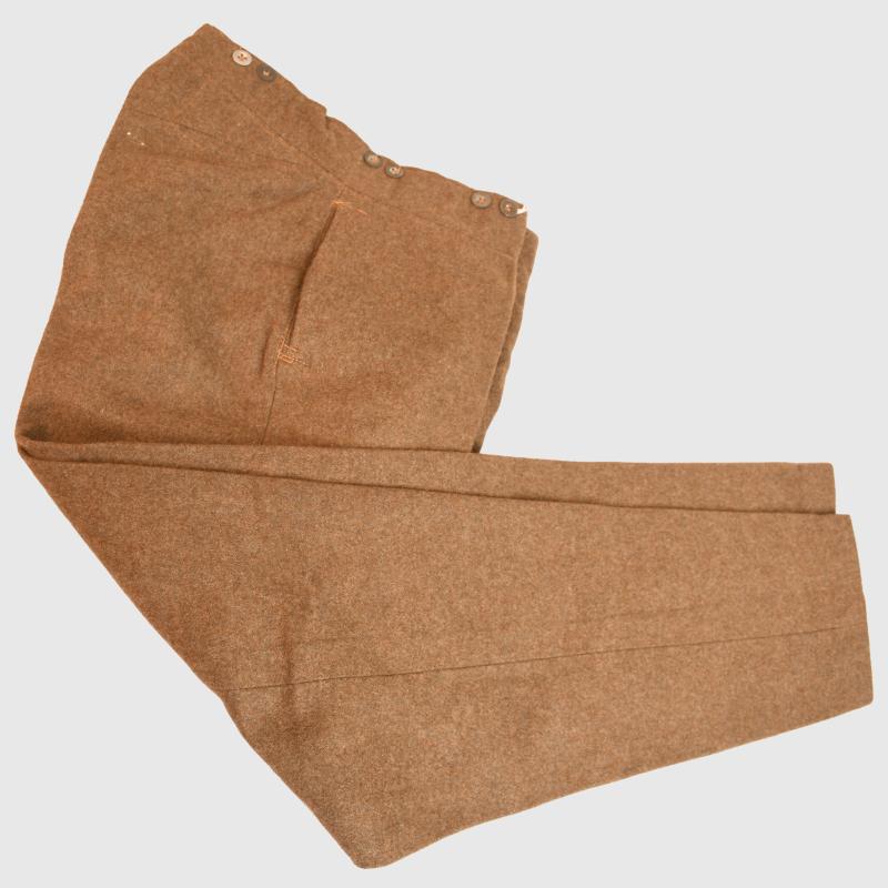 BRITISH WWI ENLISTED RANKS SERVICE DRESS TROUSERS.