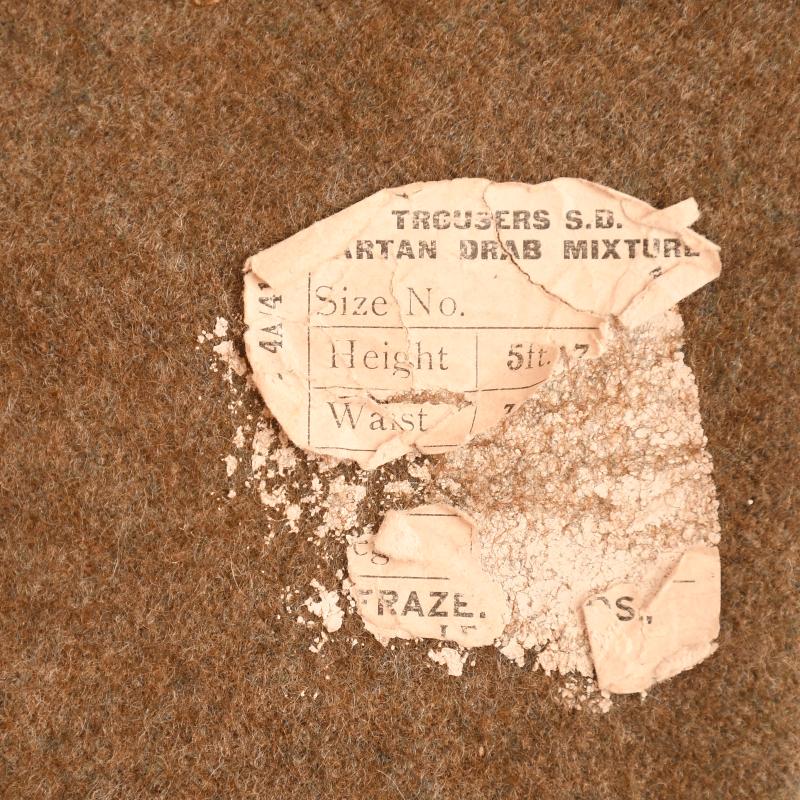 BRITISH WWI ENLISTED RANKS SERVICE DRESS TROUSERS.