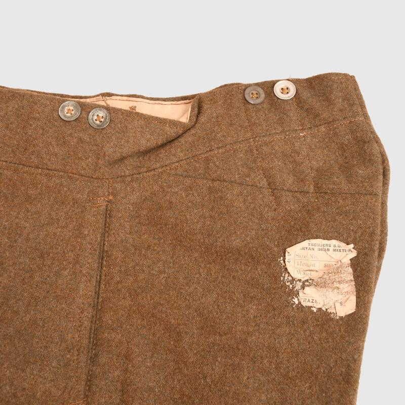 BRITISH WWI ENLISTED RANKS SERVICE DRESS TROUSERS.