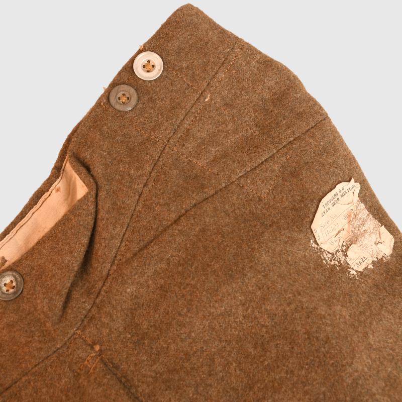 BRITISH WWI ENLISTED RANKS SERVICE DRESS TROUSERS.