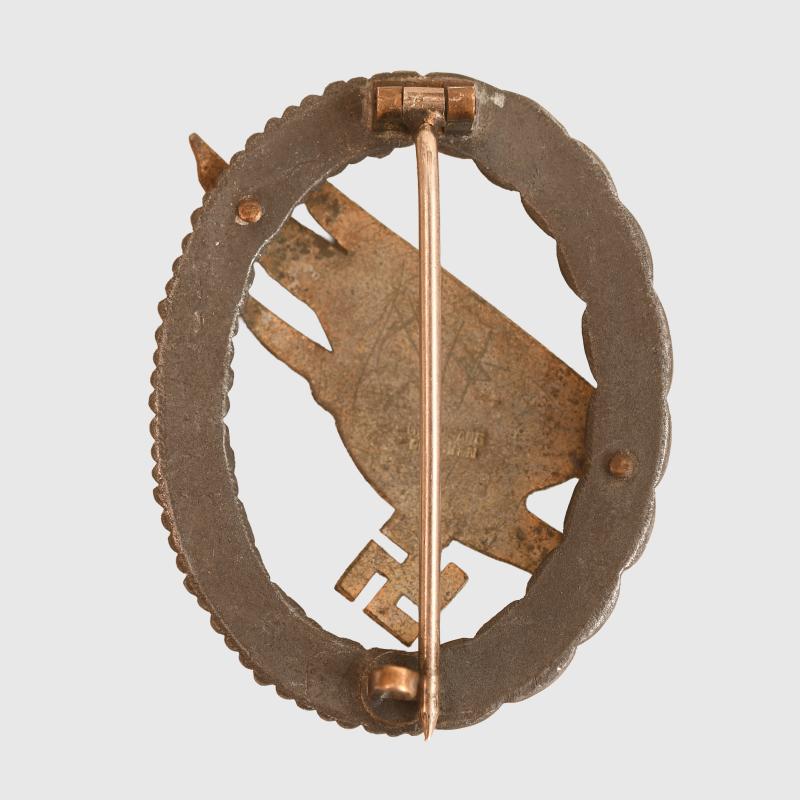 GERMAN WWII LUFTWAFFE PARATROOPER BADGE.