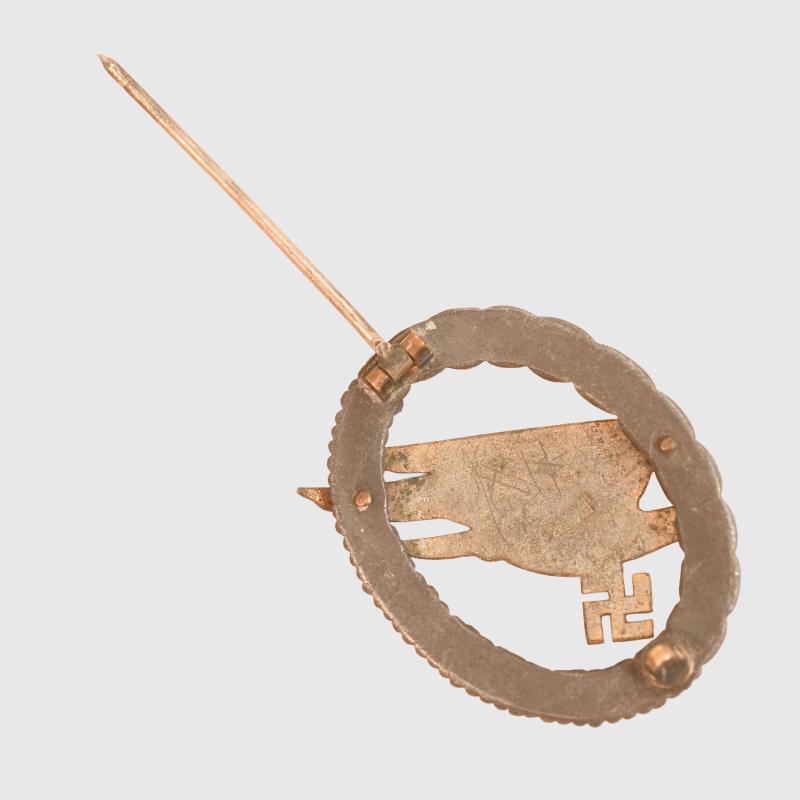 GERMAN WWII LUFTWAFFE PARATROOPER BADGE.