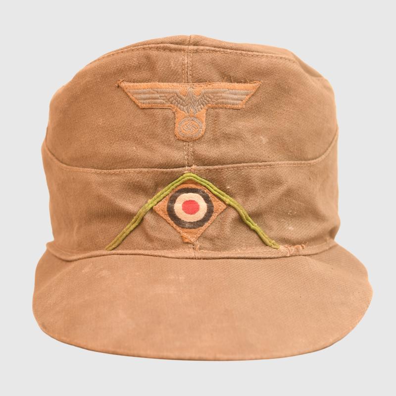 GERMAN WWII AFRIKAKORPS PANZER GRENADIER CAP.